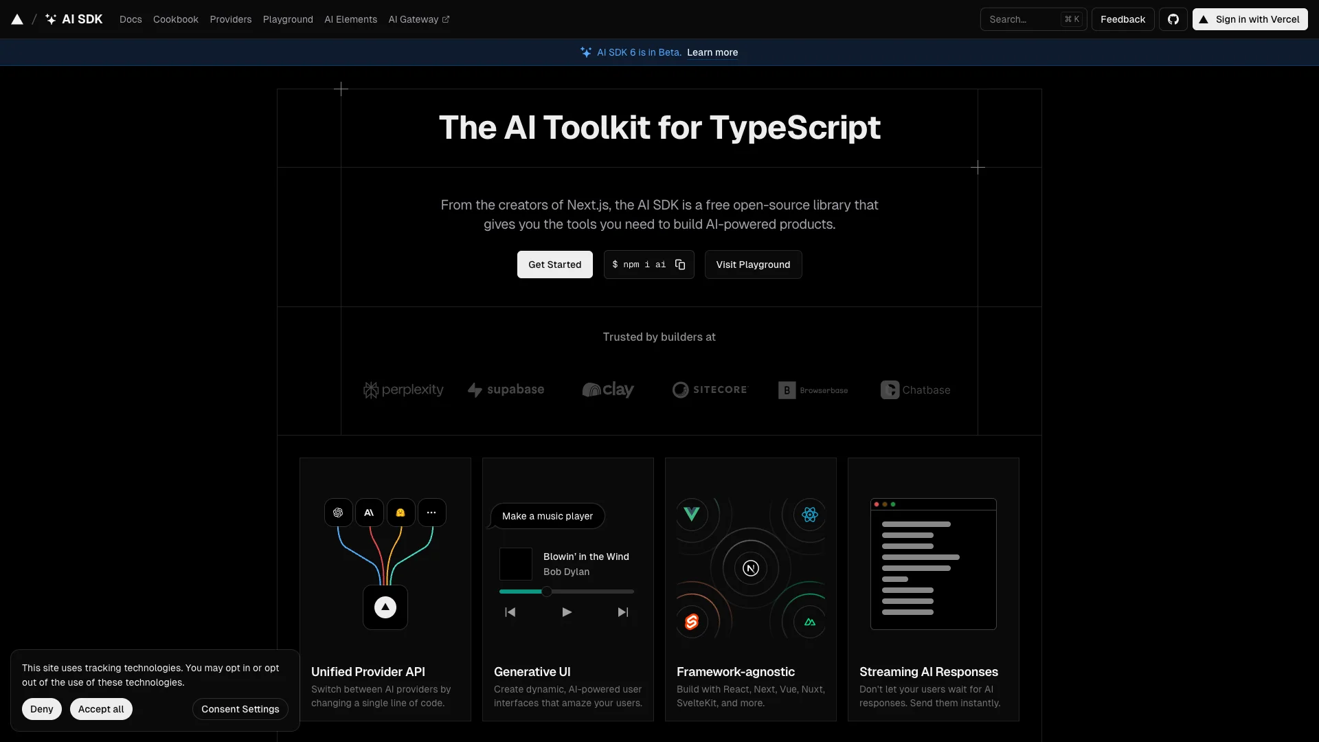 AI SDK preview