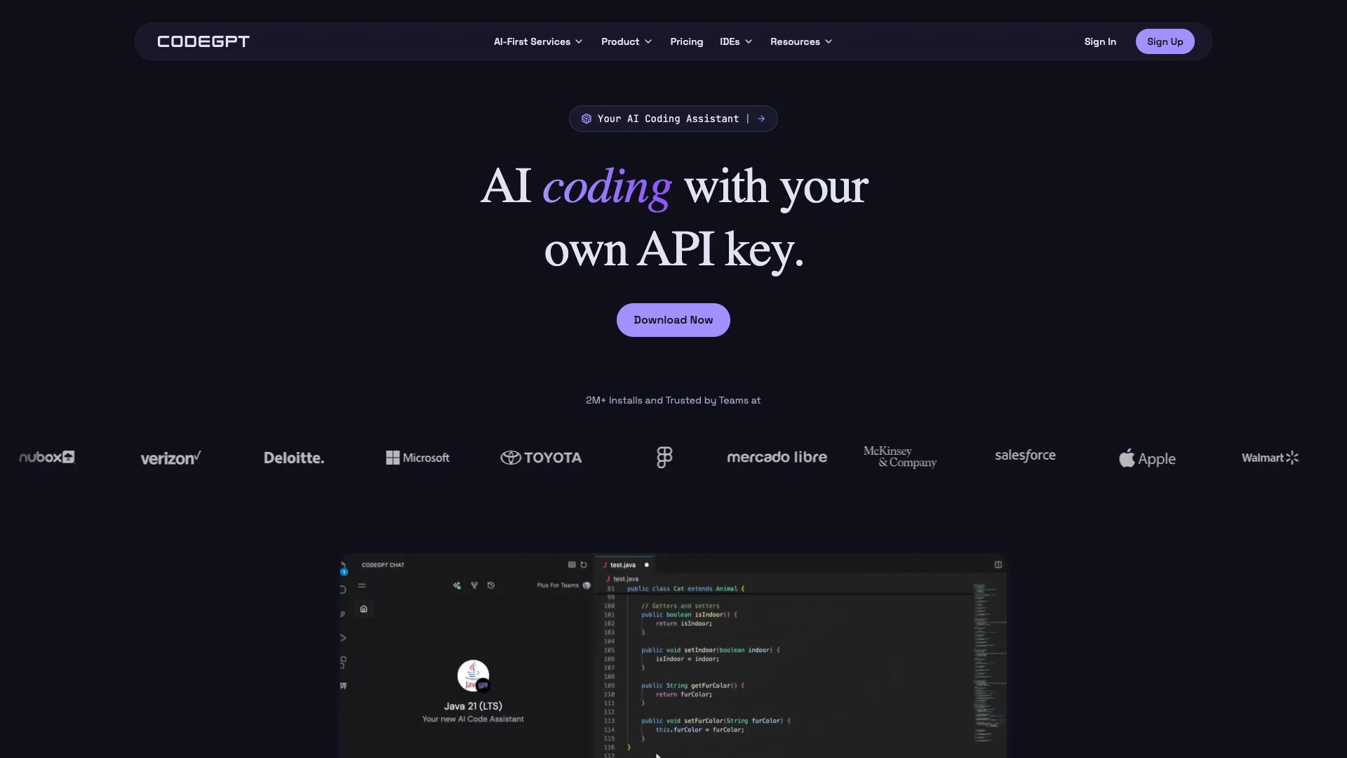 CodeGPT preview