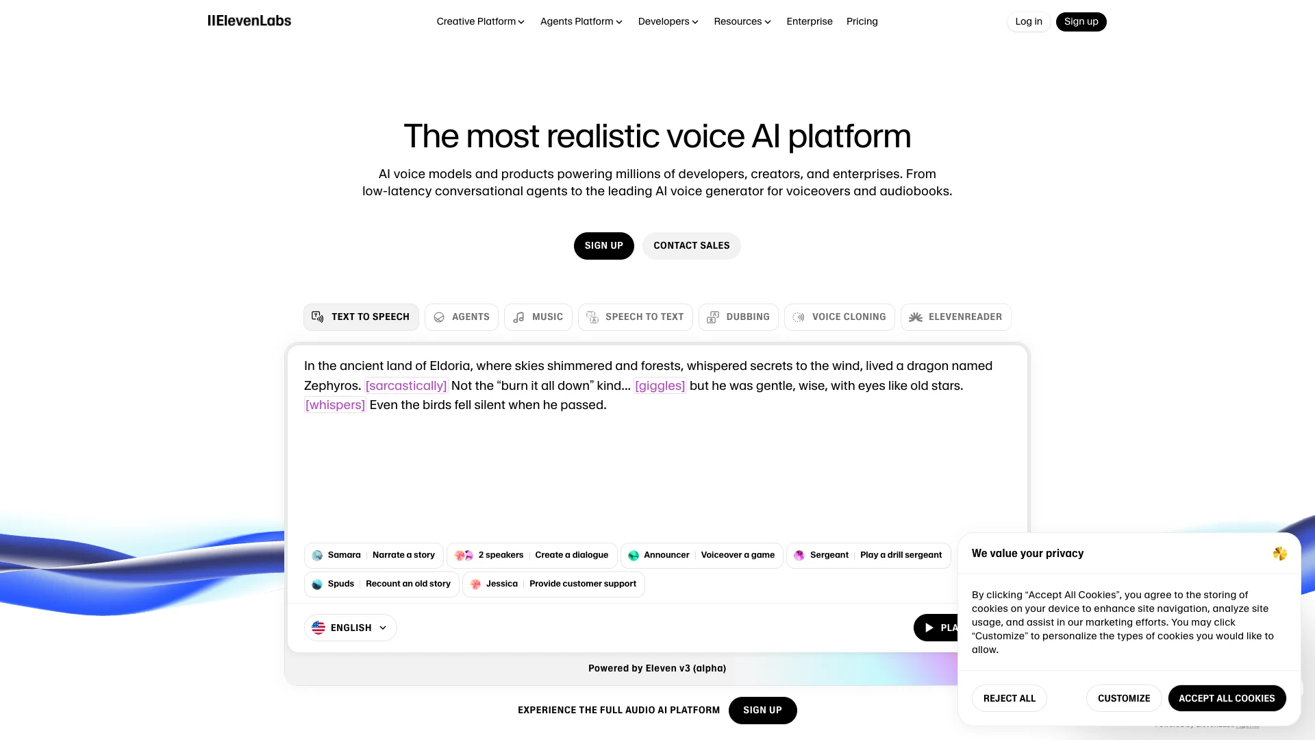 ElevenLabs preview