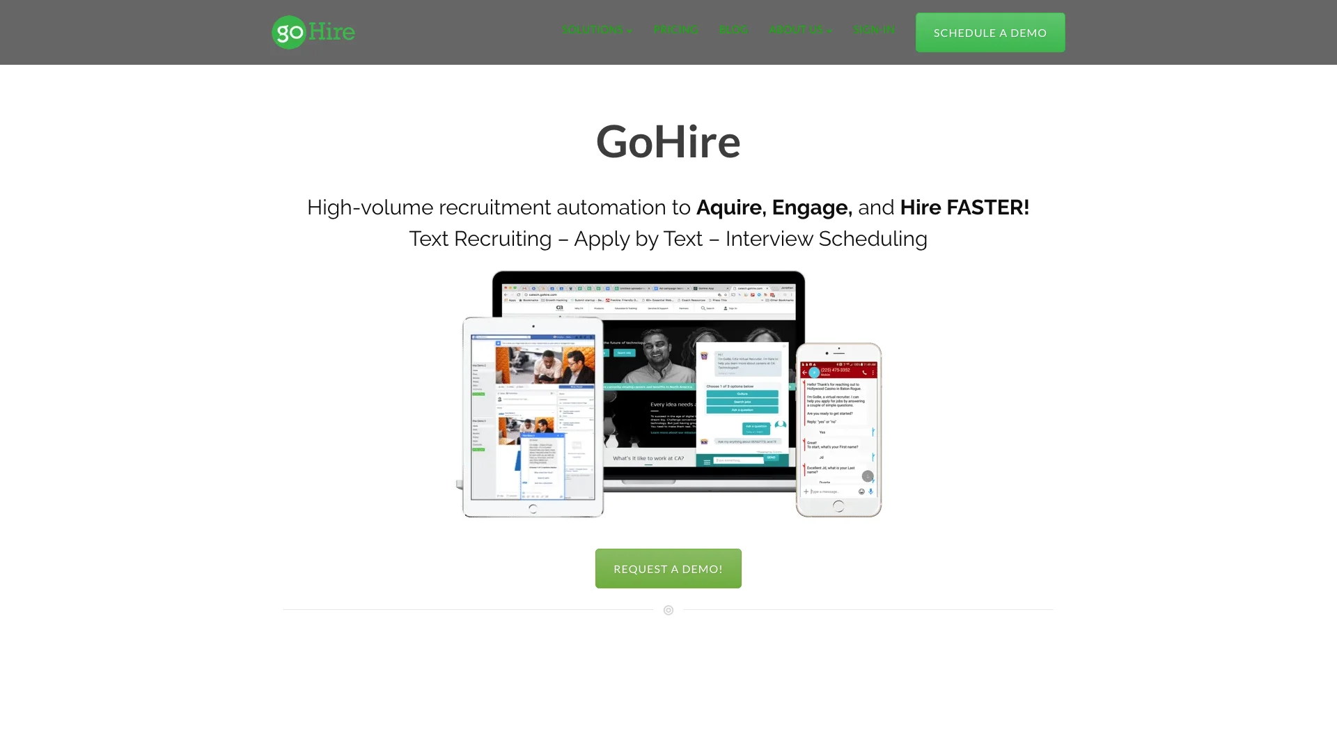 GoBe Text Recruiting Agent preview