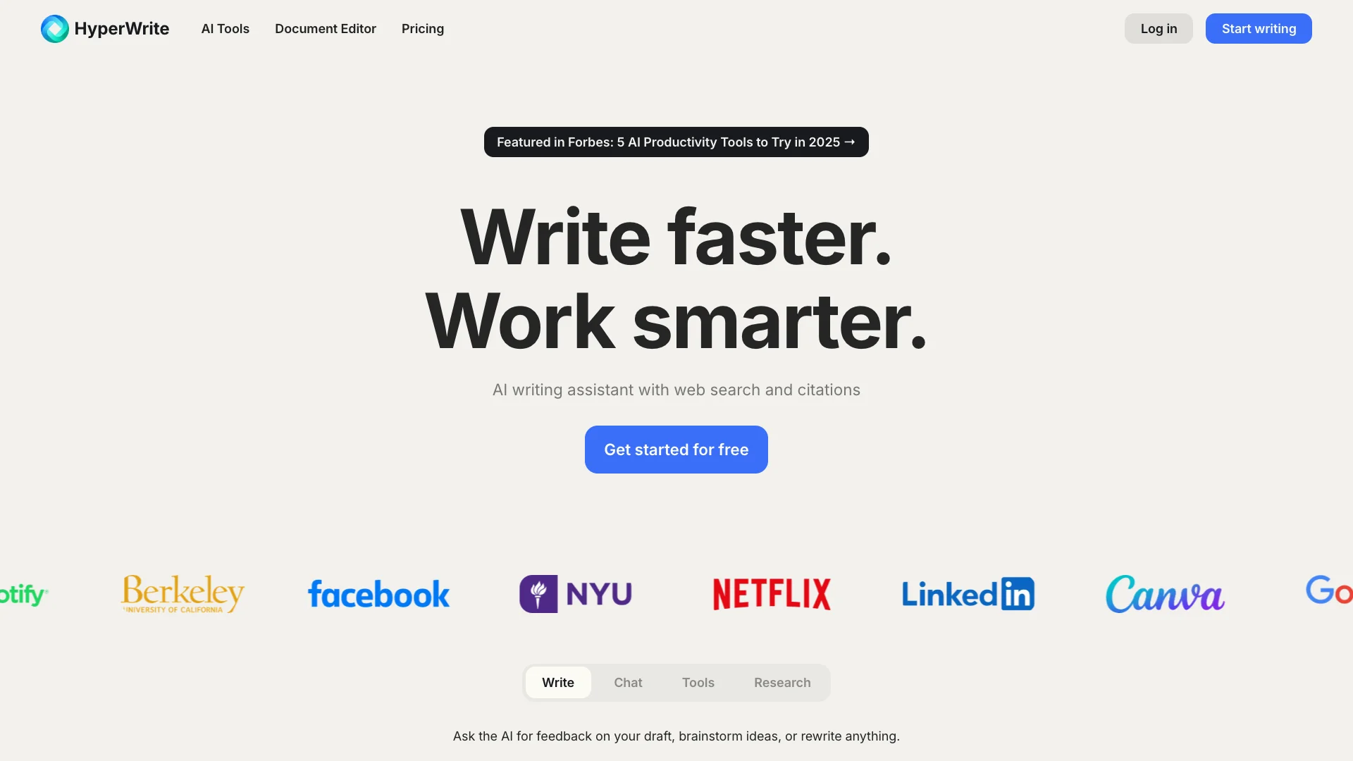 HyperWrite AI preview