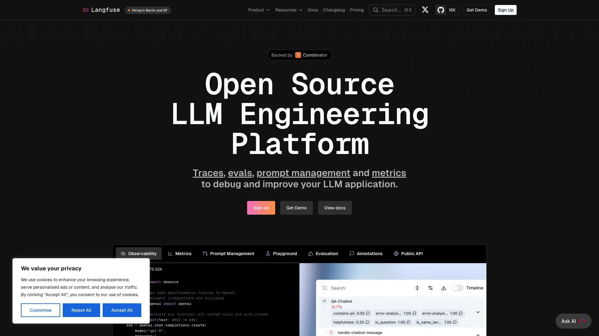 Langfuse preview