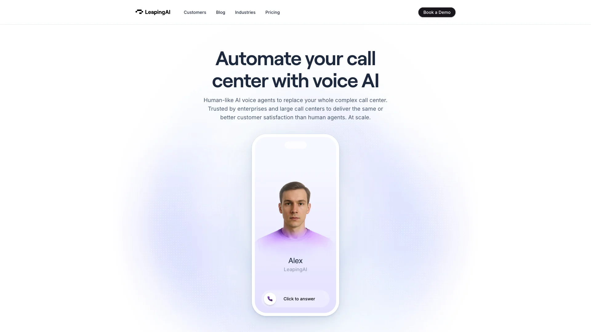 Leaping AI voice agents preview