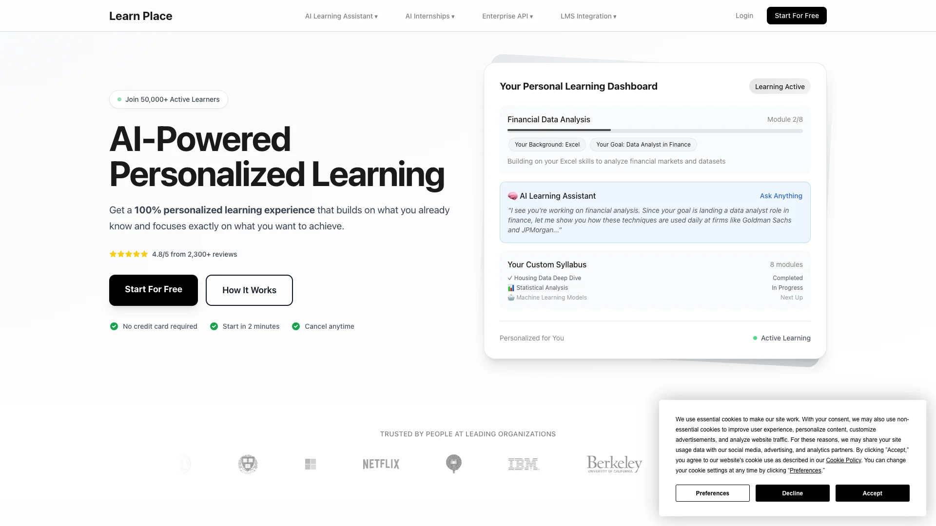 Learn Place Personalized Learning Assistant preview