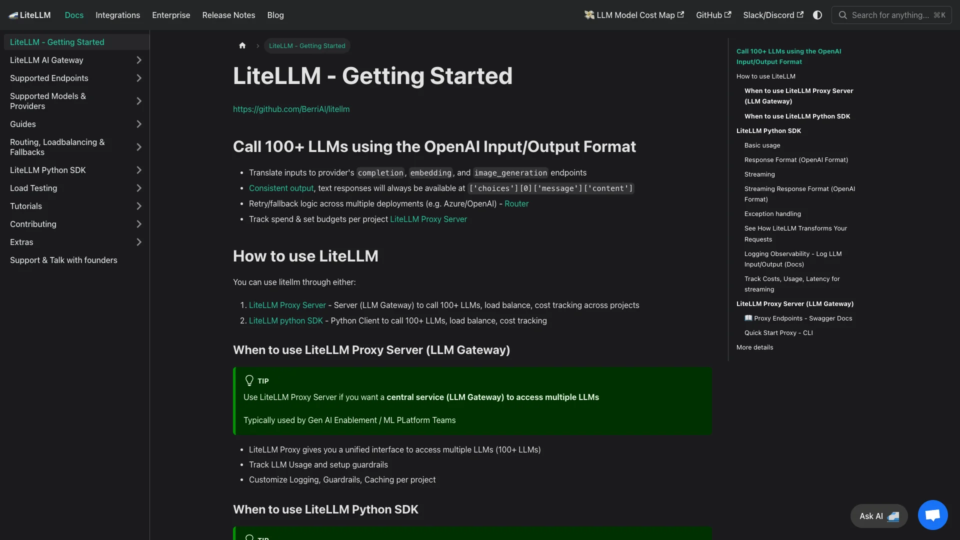 LiteLLM preview