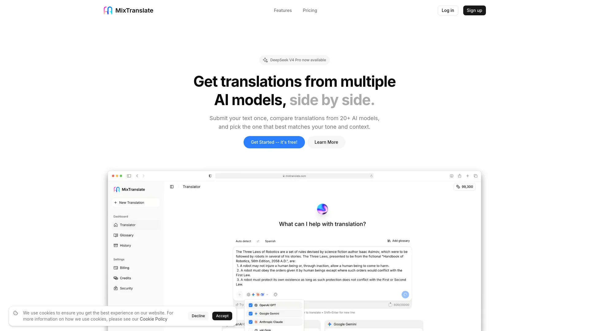 MixTranslate preview