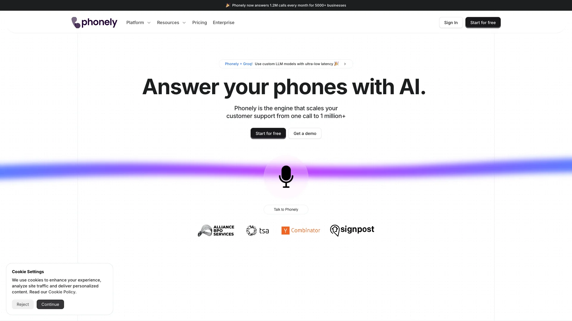 Phonely AI preview