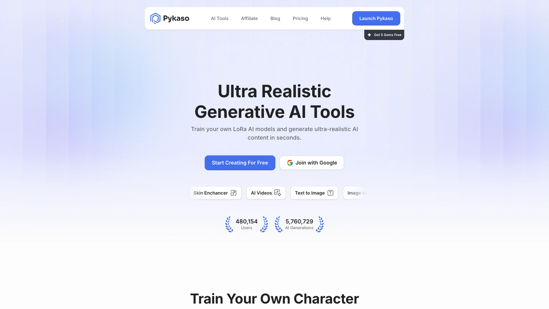 Pykaso AI preview