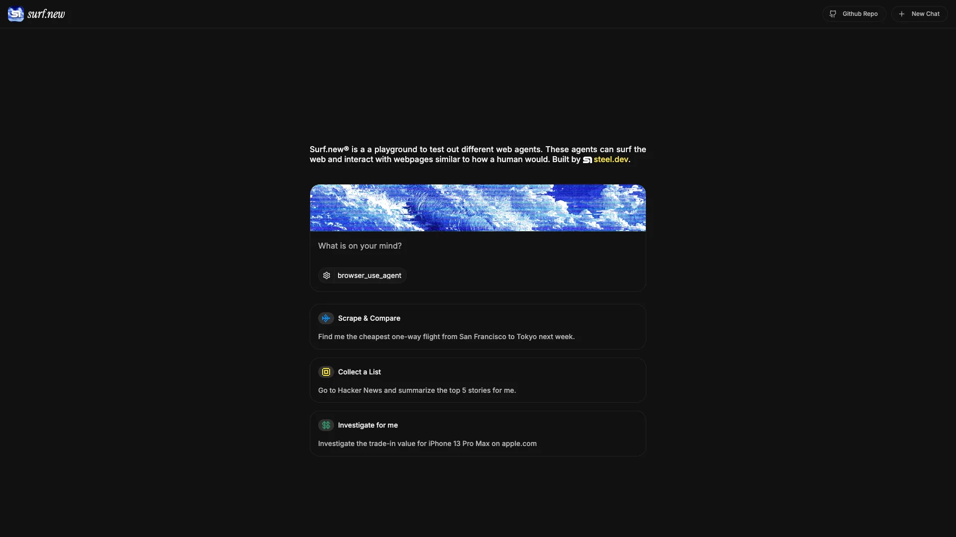 Surf.new preview