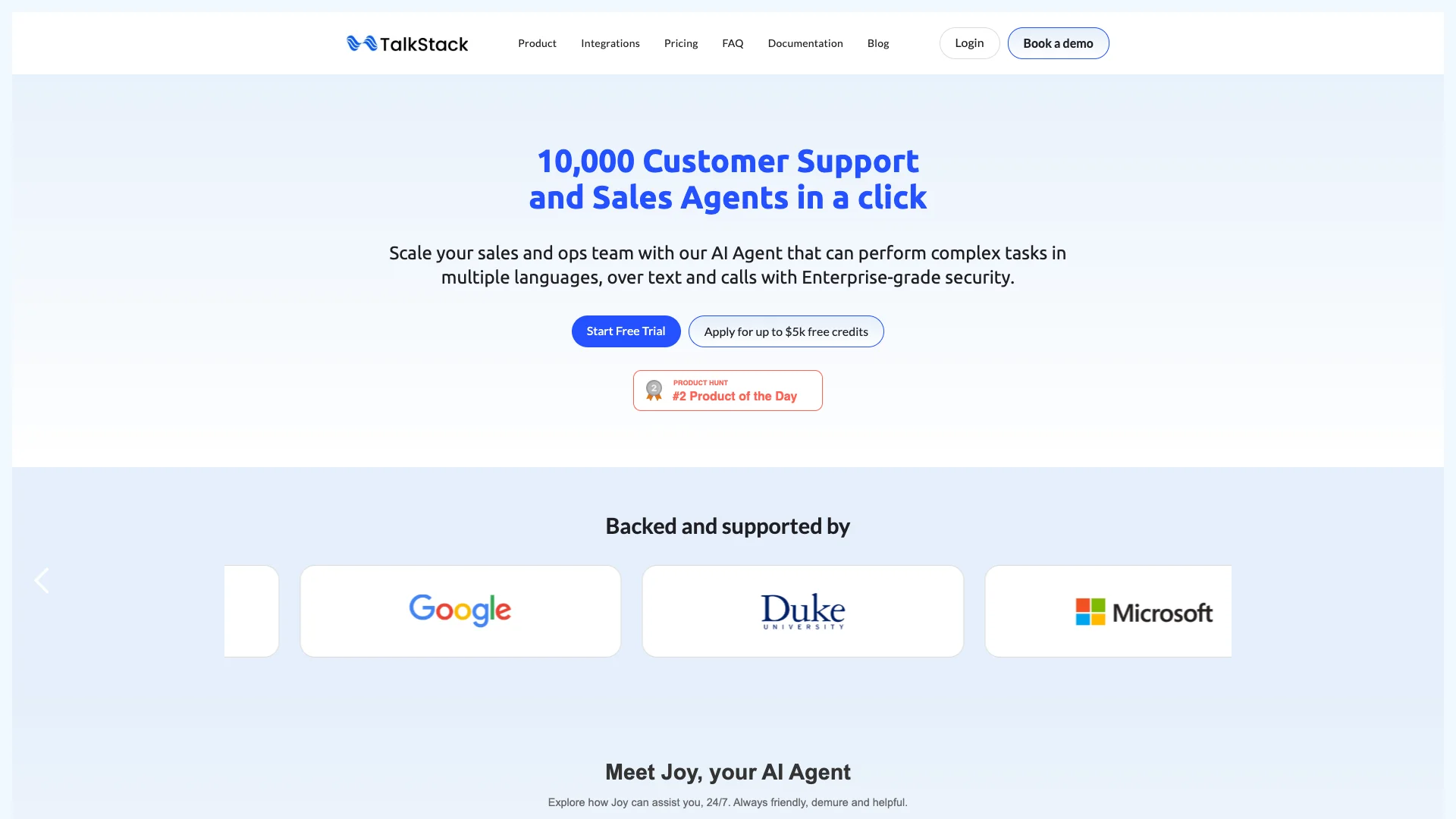 TalkStack AI preview