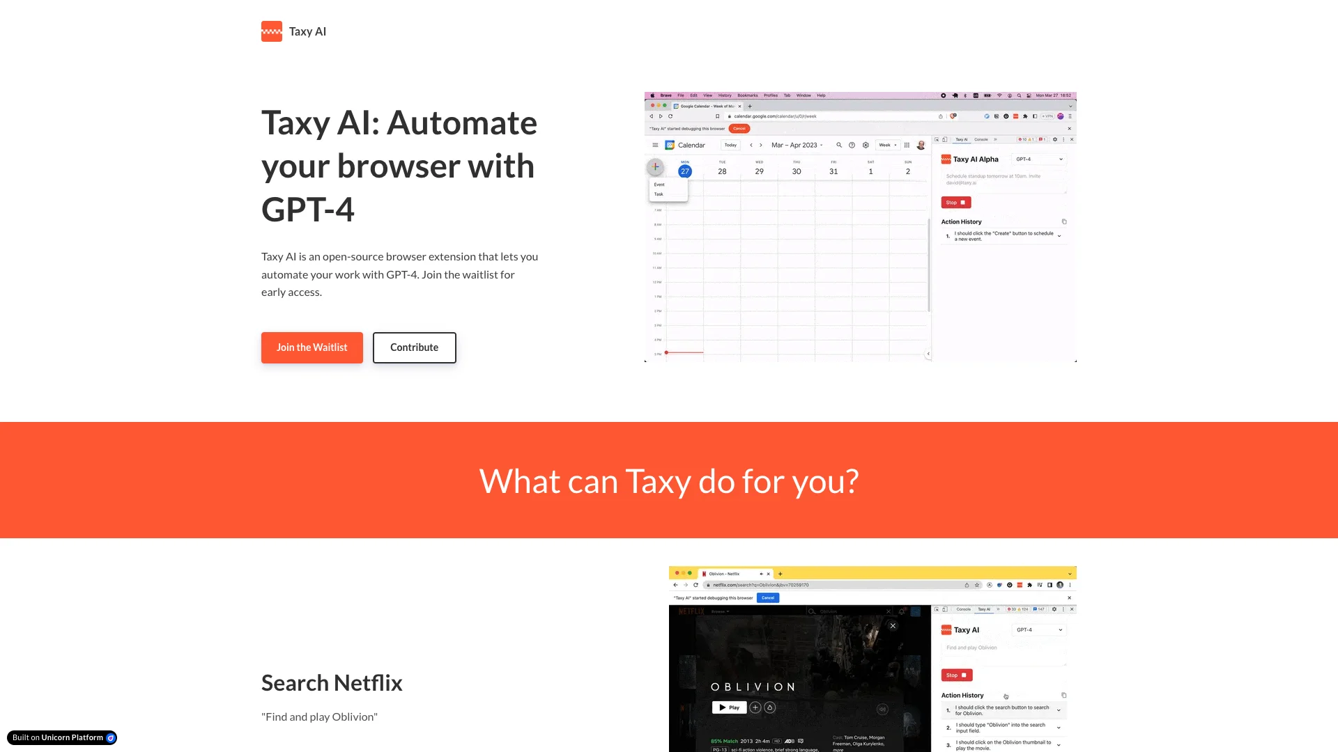 Taxy AI preview