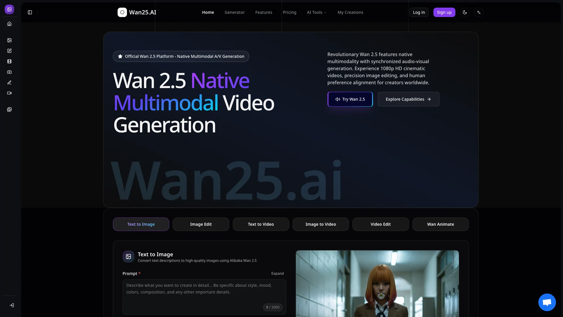 Wan 2.5 preview